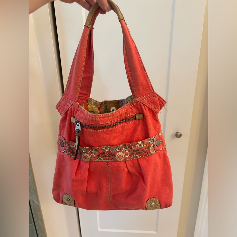 Fossil Red Handbag